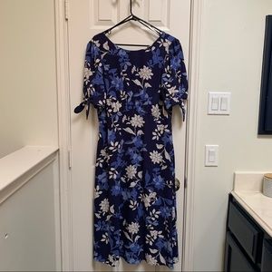 Vince Camuto Blue Floral Dress